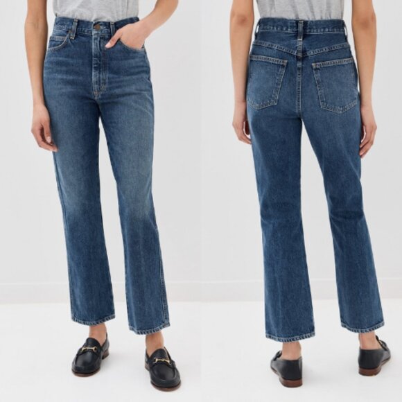 AGOLDE Pinch Waist High Rise Kick Flare Jeans NWT - Picture 1 of 7